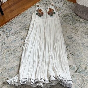 Lulus Embroidered White Maxi Dress